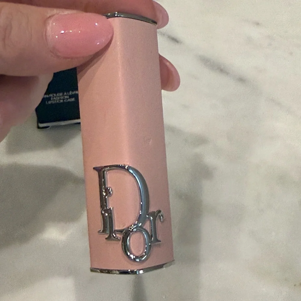 Dior Lipstick Case- NIB in Pink Blush with Silver Logo